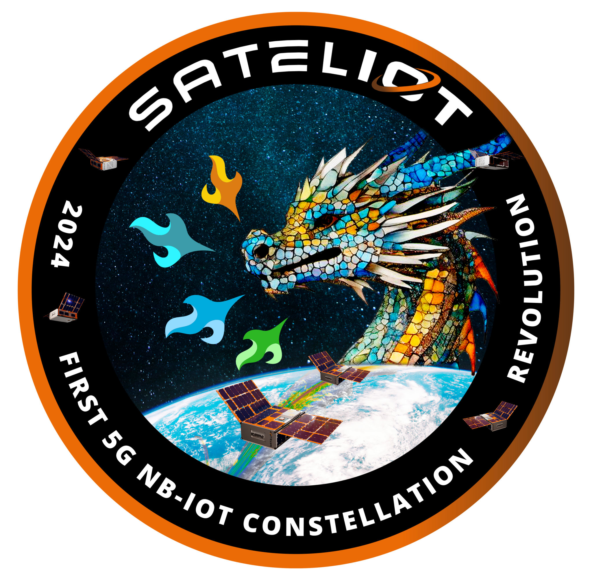 sateliot mission badge "revolution"